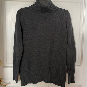 Karen Scott Women's Cable-Knit Turtleneck Cotton Sweater, Small